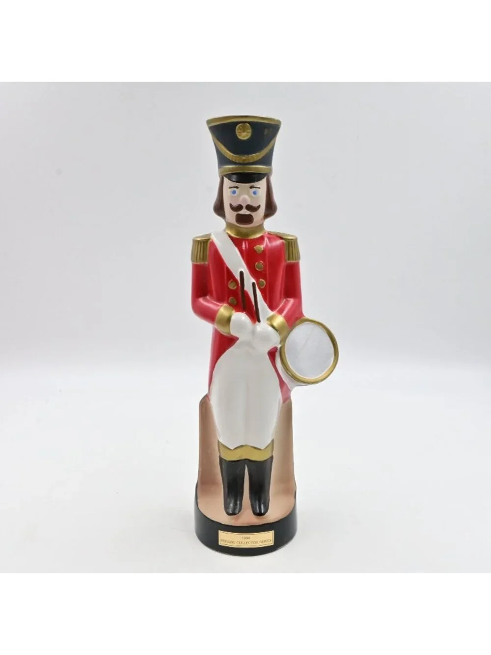 Jim Beam Holiday Collector Series Nutcracker Drum Soldier Decanter Empty 1990
